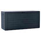 Prosperplast Aufbewahrungsbox WOODEBOX anthrazit Kunststoff B/H/L: ca. 43,8x55x116 cm im aktuellen POCO Prospekt für 32,99 €