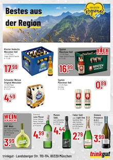 Getränke im Trinkgut Prospekt "Aktuelle Angebote" mit 4 Seiten (München)