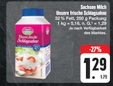 Unsere frische Schlagsahne Angebote von Sachsen Milch bei E center Freital für 1,29 €