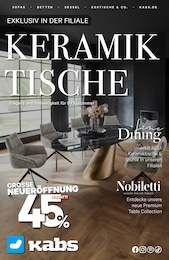 Möbel & Einrichtung Prospekt von Kabs Dinklage Kabs Prospekt: "KERAMIKTISCHE", 19 Seiten, 29.08.2025 - 25.09.2025