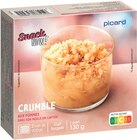 Crumble aux pommes - picard dans le catalogue Picard