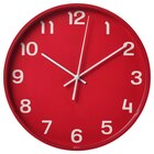 Wanduhr Niederspannung/rot von PLUTTIS für 4,99 € bei IKEA im Angebot Wanduhr Niederspannung/rot von PLUTTIS im aktuellen IKEA Prospekt