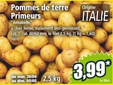 Promo Pommes de terre Primeurs à 3,99 € dans le catalogue Norma à Raon-sur-Plaine