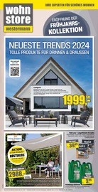 Aktueller wohnstore Westermann Prospekt mit Sonnensegel, "Neueste Trends 2024!", Seite 1