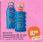 Nivea im tegut Prospekt Sonnenspray LSF 30 von Nivea Sun im aktuellen tegut Prospekt für 8,99 €