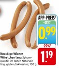 Knackige Wiener Würstchen lang im Angebot bei EDEKA in Darmstadt Knackige Wiener Würstchen lang Angebote bei EDEKA Darmstadt für 0,99 €
