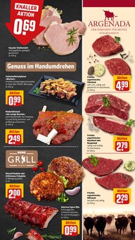 Fleisch im aktuellen REWE Prospekt (Bottrop) Fleisch im REWE Prospekt "Dein Markt" mit 32 Seiten (Bottrop)