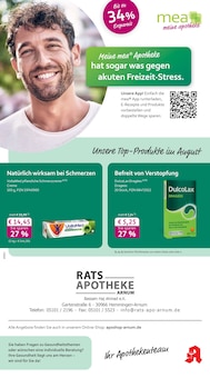 mea - meine apotheke Prospekt der Woche "Unsere August-Angebote" Seite 1, 01.08.2026 bis 31.08.2026 für Hemmingen Aktueller mea - meine apotheke Prospekt "Unsere August-Angebote" Seite 1 von 4 Seiten für Hemmingen