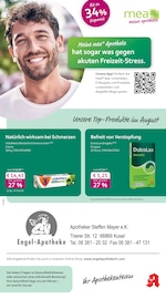 mea - meine apotheke Apotheken Prospekt der aktuellen Woche mit 4 Seiten, gültig von 01.08.2026 bis 31.08.2026, in Kusel und Umgebung Aktueller mea - meine apotheke Apotheken Prospekt in Kusel und Umgebung, "Unsere August-Angebote" mit 4 Seiten, 01.08.2026 - 31.08.2026