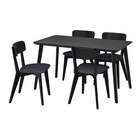 Tisch und 4 Stühle schwarz/Tallmyra schwarz/grau Angebote von LISABO / LISABO bei IKEA Neubrandenburg für 468,96 €
