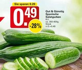 Spanische Salatgurken bei WEZ im Vlotho Prospekt für 0,49 €