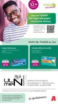 Aktueller mea - meine apotheke Prospekt "Unsere Juni-Angebote" für Mainz Aktueller mea - meine apotheke Prospekt für Mainz mit Seiten