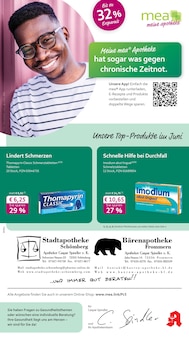 Aktueller mea - meine apotheke Prospekt "Unsere Juni-Angebote" Seite 1 von 4 Seiten