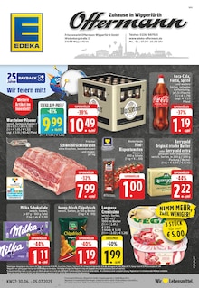EDEKA Prospekt der Woche "Aktuelle Angebote" Seite 1, 30.06.2025 bis 05.07.2025 für Wipperfürth Aktueller EDEKA Prospekt "Aktuelle Angebote" Seite 1 von 24 Seiten für Wipperfürth