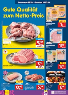 Fleisch im Netto Marken-Discount Prospekt "Aktuelle Angebote" mit 70 Seiten (Magdeburg)