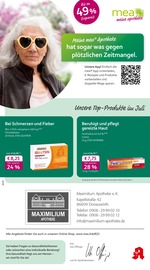 mea - meine apotheke Apotheke Prospekt der aktuellen Woche mit 4 Seiten, gültig von 01.07.2025 bis 31.07.2025, in Kaisheim und Umgebung Aktueller mea - meine apotheke Apotheke Prospekt in Kaisheim und Umgebung, "Unsere Juli-Angebote" mit 4 Seiten, 01.07.2025 - 31.07.2025