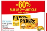 -60% sur le 2ème article sur la gamme Pickers McCain - McCain en promo chez Carrefour Belfort