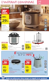 Promos Tefal dans le catalogue "PARTAGEONS LE GOÛT DU MIEUX MANGER" de Carrefour Market Tefal en promo dans le catalogue Carrefour Market à la page 11