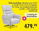 Relaxsessel im Angebot bei SB Möbel Boss in Brandenburg Relaxsessel Angebote von Garz bei SB Möbel Boss Brandenburg für 479,99 €