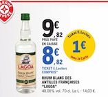 Rhum blanc des Antilles françaises - Lagoa en promo chez E.Leclerc Rhum blanc des Antilles françaises - Lagoa dans le catalogue E.Leclerc
