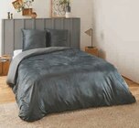 Parure housse de couette velours en promo chez Hyper U Le Havre à 24,90 €