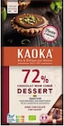 Chocolat dessert noir 72% - KAOKA en promo chez NaturéO Saint-Herblain à 5,25 €