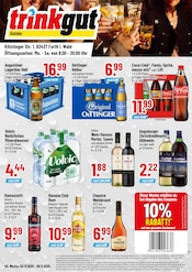 Trinkgut Discounter Prospekt der aktuellen Woche mit 4 Seiten, gültig von 03.11.2025 bis 08.11.2025, in Furth im Wald und Umgebung Aktueller Trinkgut Discounter Prospekt in Furth im Wald und Umgebung, "Aktuelle Angebote" mit 4 Seiten, 03.11.2025 - 08.11.2025