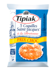 Coquilles St Jacques surgelées "Prix Choc" - TIPIAK dans le catalogue Carrefour