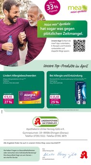 mea - meine apotheke Prospekt Unsere April-Angebote mit 4 Seiten