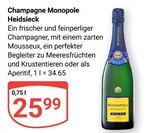 Champagne Monopole Angebote von Heidsieck bei GLOBUS Erftstadt für 25,99 €