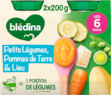 PETITS POTS PETITS LÉGUMES POMMES DE TERRE & LIEU BLÉDINA - BLEDINA dans le catalogue Auchan Hypermarché