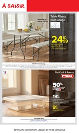 Promos Table Pliante dans le catalogue "CARREFOUR MARKET" de Carrefour Market Table Pliante en promo dans le catalogue Carrefour Market à la page 46