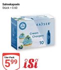Sahnekapseln im Angebot bei GLOBUS in Mannheim Sahnekapseln Angebote von iSi bei GLOBUS Mannheim für 5,99 €