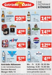 Aktueller Getränke Oase Prospekt mit Pepsi, "Aktuelle Angebote", Seite 1