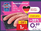 Bauernbratwurst Angebote von Wolf bei Netto Marken-Discount Suhl für 0,89 €