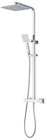 Colonne de douche thermostatique avec pomme de tête, douchette et flexible, GoodHome Kozo - GoodHome - Castorama Colonne de douche thermostatique avec pomme de tête, douchette et flexible, GoodHome Kozo - GoodHome à 99,90 € dans le catalogue Castorama