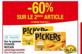 -60% sur le 2ème article sur la gamme Pickers McCain - McCain en promo chez Carrefour Illkirch-Graffenstaden