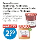 Aktuelles Konfitüren, Konfitüren Weniger Zucker – mehr Frucht oder Haselnuss- / Erdnusscremes Angebot bei V-Markt in Augsburg ab 2,59 €