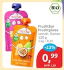 Aktuelles Fruchtpüree Mango-Birne-Maracuja Angebot bei budni in Hamburg ab 0,99 €