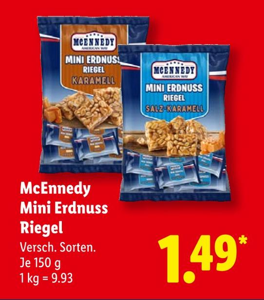 Mini Erdnuss Riegel