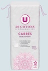 Cotons à démaquiller carrés doux - U en promo chez U Express Reims à 1,00 €