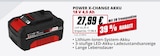 Power X-Change Akku 18 V 4,0 Ah im Angebot bei Marktkauf in Aalen Power X-Change Akku 18 V 4,0 Ah Angebote von Einhell bei Marktkauf Aalen für 27,99 €