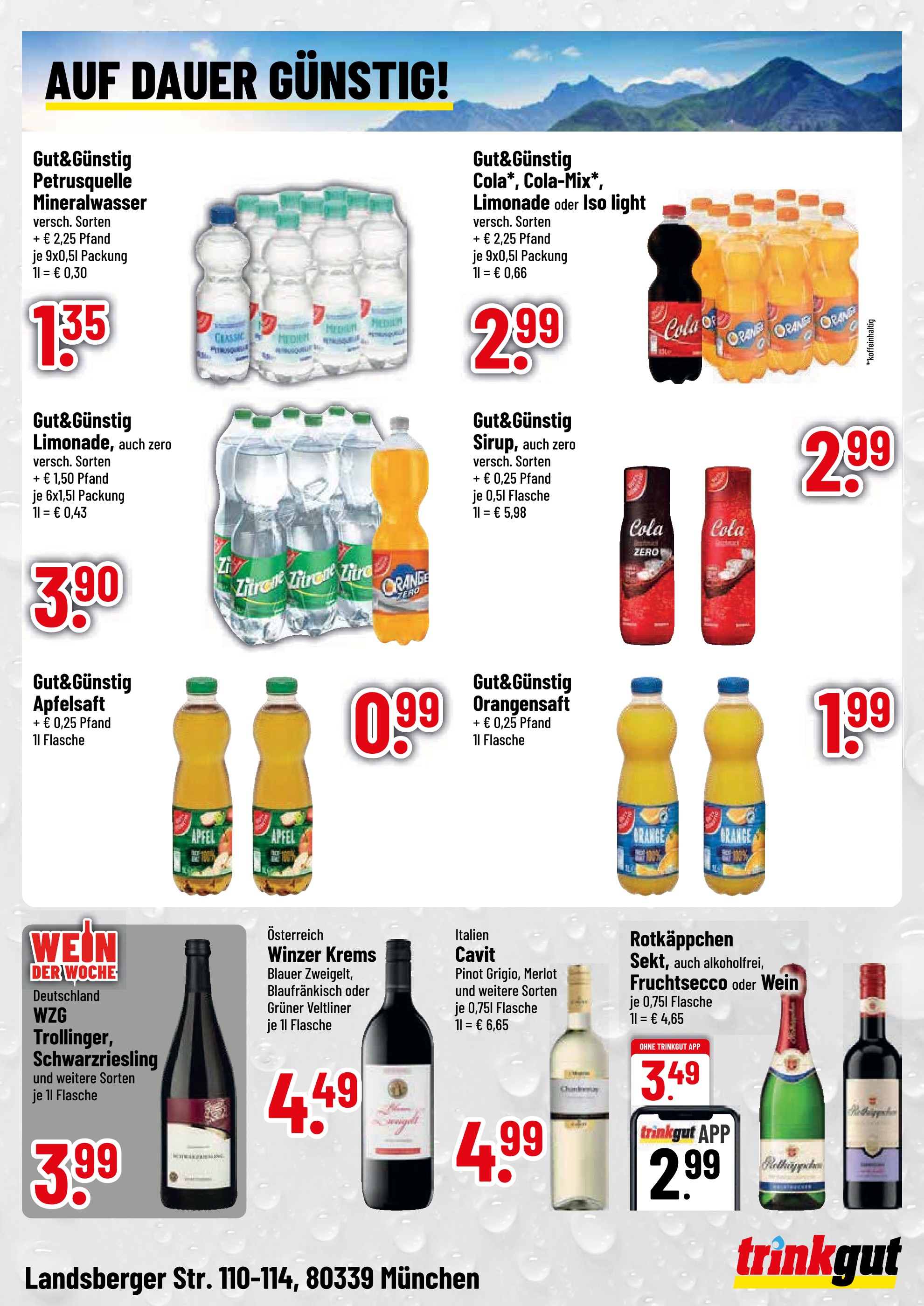 Saft im Trinkgut Prospekt "Aktuelle Angebote" auf Seite 4