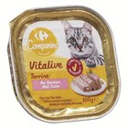 Terrine pour chat Vitalive - CARREFOUR COMPANINO en promo chez Supermarchés Match Terrine pour chat Vitalive - CARREFOUR COMPANINO dans le catalogue Supermarchés Match