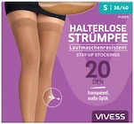 Aktuelles Halterlose Strümpfe Laufmaschenresistent Angebot bei REWE in Darmstadt ab 8,99 €