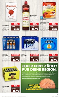 Bier im Kaufland Prospekt "Aktuelle Angebote" mit 56 Seiten (Landshut)