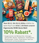 10% Rabatt bei REWE im Freital Prospekt für 