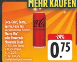 Coca-Cola, Fanta, Sprite, Fuze Tea Angebote bei EDEKA Jena für 0,65 €
