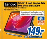 Tab M11 inkl. Lenovo Tab Pen und Schutzhülle im Angebot bei expert in Bergisch Gladbach Tab M11 inkl. Lenovo Tab Pen und Schutzhülle Angebote von Lenovo bei expert Bergisch Gladbach für 149,00 €
