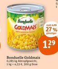 Goldmais Angebote von Bonduelle bei tegut Erlangen für 1,29 €